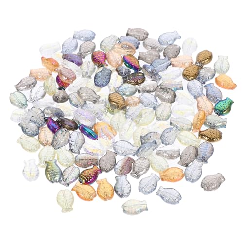 CLISPEED 120 Stück Teiliges Glasfischperlen für Schmuckherstellung Bunte Lose Glasperlen zum Auffädeln DIY Armband und Halskette Bastelperlen für Erwachsene Kreative Fischperlen für CLISPEED 120 Stück Teiliges Glasfischperlen für Schmuckherstellung Bunte Lose Glasperlen zum Auffädeln DIY Armband und Halskette Bastelperlen für Erwachsene Kreative Fischperlen für von CLISPEED