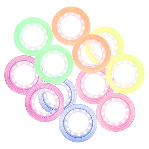 CLISPEED 12Rollen Farbige Transparente Klebebänder Kreatives DIY Band Zubehör für Handwerk Dekoration und Scrapbooking Geschenkidee für Bastelfans von CLISPEED