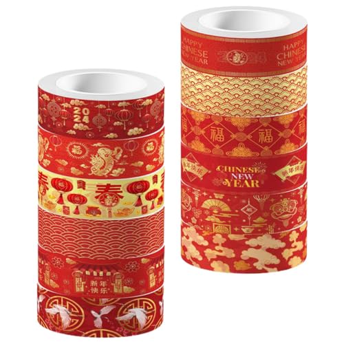 CLISPEED 12Rollen Washi Tape für DIY Dekorative Klebebänder mit Drachenmotiven für Scrapbooking Bullet Journaling und Leicht Abreißbar Rückstände CLISPEED 12Rollen Washi Tape für DIY Dekorative Klebebänder mit Drachenmotiven für Scrapbooking Bullet Journaling und Leicht Abreißbar Rückstände von CLISPEED