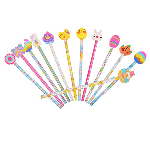 CLISPEED 12Stücke Teiliges Holzstifte für Bequeme Griffstifte mit Radiergummi für Schule und Kreativprojekte für Osterdesign Zufällig CLISPEED 12Stücke Teiliges Holzstifte für Bequeme Griffstifte mit Radiergummi für Schule und Kreativprojekte für Osterdesign Zufällig von CLISPEED