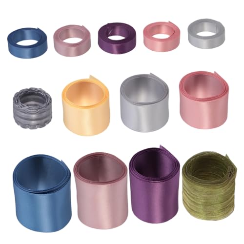 CLISPEED 13 Stück Teiliges DIY Schleifenband Set für Haarschmuck Buntes Satinband zum Basteln Textur Langlebig und Farbecht für Haarbänder Geschenkverpackung und Partydekoration CLISPEED 13 Stück Teiliges DIY Schleifenband Set für Haarschmuck Buntes Satinband zum Basteln Textur Langlebig und Farbecht für Haarbänder Geschenkverpackung und Partydekoration von CLISPEED