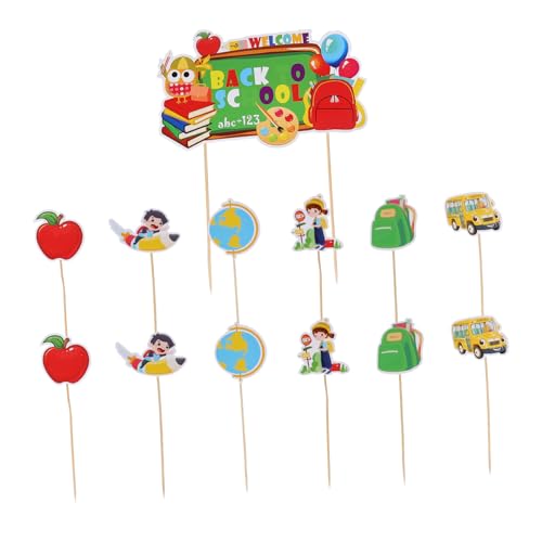 CLISPEED 13 Stück Teiliges Party Cake Topper mit Früchten Dessert und Cupcake Deko für Schulanfang Stabile Tortendeko für Kuchen Obst und Süßspeisen Partydekoration CLISPEED 13 Stück Teiliges Party Cake Topper mit Früchten Dessert und Cupcake Deko für Schulanfang Stabile Tortendeko für Kuchen Obst und Süßspeisen Partydekoration von CLISPEED