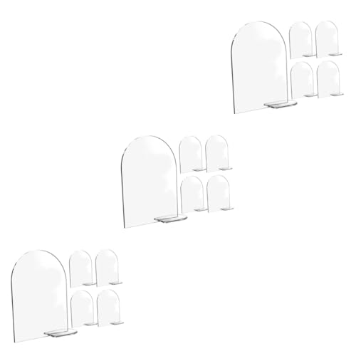 CLISPEED 15 Sätze Tischkarte aus Acryl Hochzeit wünschen Sitzkarten Tischplatte steht wedding decoration tischnummernhalter Sitzplatznummernschildständer Etikettenanzeigestand Preisschild von CLISPEED