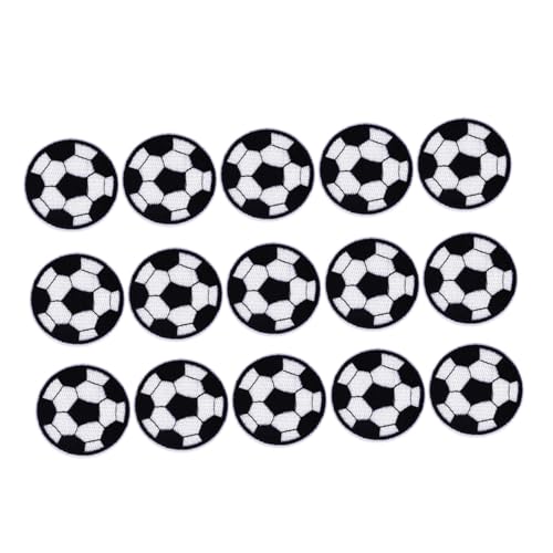 CLISPEED 15 Stück Teiliges Fußball stickereipatches Aufbügelbare Dekorative Stoffflicken für Kleidung Taschen Hüte Schuhe zum Reparieren und Verzieren von Textilien CLISPEED 15 Stück Teiliges Fußball stickereipatches Aufbügelbare Dekorative Stoffflicken für Kleidung Taschen Hüte Schuhe zum Reparieren und Verzieren von Textilien von CLISPEED