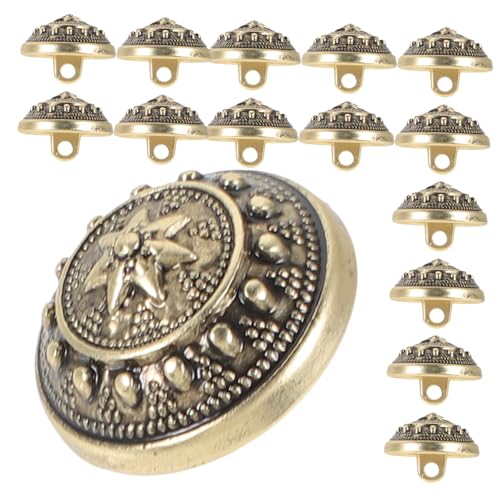 CLISPEED 15 Stück Teiliges Metallknöpfe mit Vintage Muster Robuste Anziehknöpfe für Mäntel und Anzüge Britischer Stil Langlebig und Modisch zum Annähen und Dekorieren von Oberbekleidung CLISPEED 15 Stück Teiliges Metallknöpfe mit Vintage Muster Robuste Anziehknöpfe für Mäntel und Anzüge Britischer Stil Langlebig und Modisch zum Annähen und Dekorieren von Oberbekleidung von CLISPEED