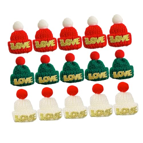 CLISPEED 15 Stück Teiliges Mini Weihnachtsmützen aus Strickstoff Kleine Fingerhüte in Rot Grün und Weiß Wiederverwendbare Dekoration für Flaschen Geschenke und Festliche DIY Bastelprojekte CLISPEED 15 Stück Teiliges Mini Weihnachtsmützen aus Strickstoff Kleine Fingerhüte in Rot Grün und Weiß Wiederverwendbare Dekoration für Flaschen Geschenke und Festliche DIY Bastelprojekte von CLISPEED