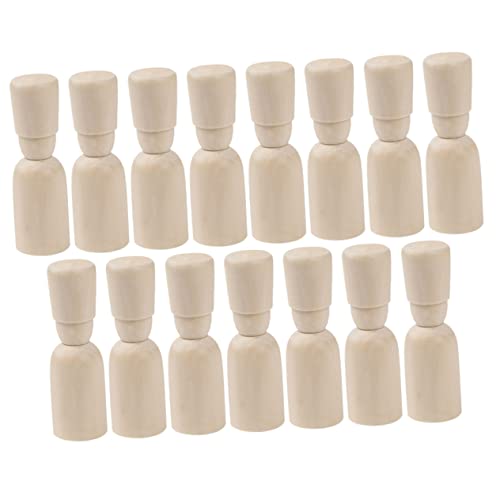 CLISPEED 15 Stück Teiliges Unfertige Holzpuppen Kleine DIY Holzkegel Puppen Unbemalt Natürliche Holzfarbe Bastelset Kreativ für Figuren Bemalen Ostern Dekoration CLISPEED 15 Stück Teiliges Unfertige Holzpuppen Kleine DIY Holzkegel Puppen Unbemalt Natürliche Holzfarbe Bastelset Kreativ für Figuren Bemalen Ostern Dekoration von CLISPEED