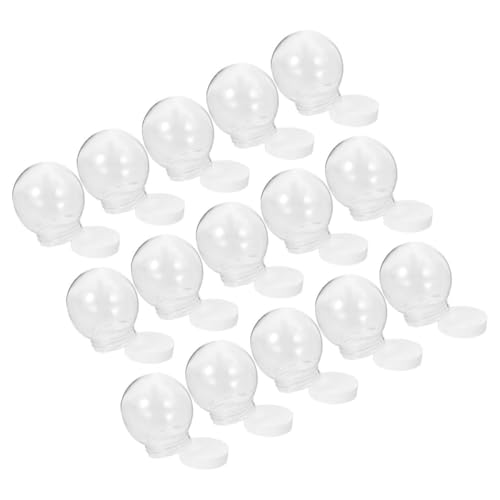 CLISPEED 15Stücke DIY Schneekugel Transparente Kunststoffkugeln Bastelzubehör für Kreative Schneekugel Fotohandwerke für Weihnachts und Winterdekoration Robust CLISPEED 15Stücke DIY Schneekugel Transparente Kunststoffkugeln Bastelzubehör für Kreative Schneekugel Fotohandwerke für Weihnachts und Winterdekoration Robust von CLISPEED