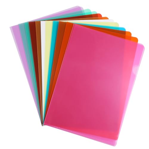 CLISPEED 16 Stück Form Ordner Teiliges Transparente Bunte Dokumentenhüllen aus Reißfestem Kunststoff Langlebige Papier Schutzhüllen für Büro und Zuhause Vielseitige Projektmappe Farbige CLISPEED 16 Stück Form Ordner Teiliges Transparente Bunte Dokumentenhüllen aus Reißfestem Kunststoff Langlebige Papier Schutzhüllen für Büro und Zuhause Vielseitige Projektmappe Farbige von CLISPEED
