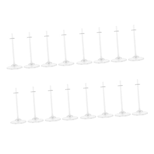 CLISPEED 16 Stück Puppenständer Unterstützung Stand Puppe unterstützt Stützgestell für Puppen puppenzubehör doll Accessories Verkaufsständer für Puppenfiguren Puppenregale Plastik von CLISPEED