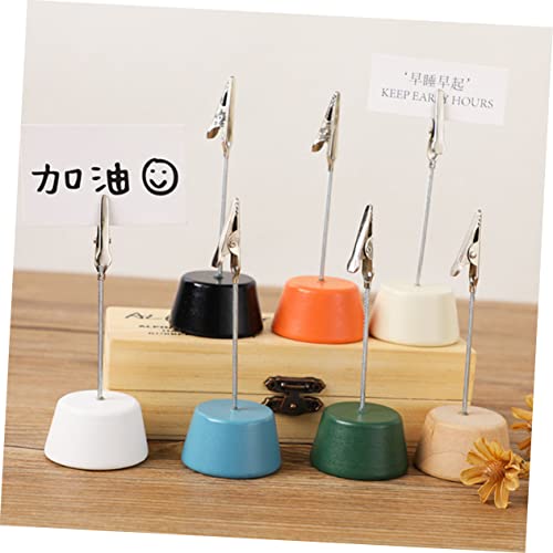 CLISPEED 16 Stück Teiliges Bunte Holz Fotokartenhalter Multifunktionale Memo Clips mit Stabilem Sockel als Platzkartenhalter und Notizenständer für Büro und Desktop Dekoration CLISPEED 16 Stück Teiliges Bunte Holz Fotokartenhalter Multifunktionale Memo Clips mit Stabilem Sockel als Platzkartenhalter und Notizenständer für Büro und Desktop Dekoration von CLISPEED