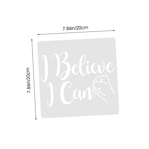 CLISPEED 16 Stück Teiliges DIY Schablonen mit Inspirierenden Wiederverwendbare Malvorlagen für Scrapbooking Wand und Möbeldekoration Vielseitig Nutzbar für Kreative Bastelprojekte von CLISPEED