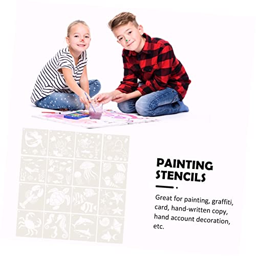 CLISPEED 16 Stück Teiliges Meerestiere Schablonen für Wand und Türmalerei Wiederverwendbare DIY Vorlagen Definierte Muster Kinderfreundlich Kreativität und Vorstellungskraft zur CLISPEED 16 Stück Teiliges Meerestiere Schablonen für Wand und Türmalerei Wiederverwendbare DIY Vorlagen Definierte Muster Kinderfreundlich Kreativität und Vorstellungskraft zur von CLISPEED