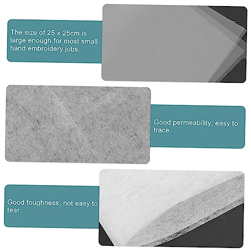 CLISPEED 16 Stück Transferpapier Wasserlösliche Folie Abreißbar Auflösender Stickstabilisator Abwaschbarer Stabilisator Stickpapier Wasserrutsche DIY Stickerei Wasserlösliche CLISPEED 16 Stück Transferpapier Wasserlösliche Folie Abreißbar Auflösender Stickstabilisator Abwaschbarer Stabilisator Stickpapier Wasserrutsche DIY Stickerei Wasserlösliche von CLISPEED