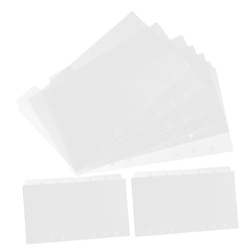 CLISPEED 18 Blatt Notizbuch Trennblätter Transparente Kunststoff Ordnerteiler für Ringbuch und Planner Abnehmbare Indexseiten Langlebig und Praktisch für Organisation und Strukturierung CLISPEED 18 Blatt Notizbuch Trennblätter Transparente Kunststoff Ordnerteiler für Ringbuch und Planner Abnehmbare Indexseiten Langlebig und Praktisch für Organisation und Strukturierung von CLISPEED