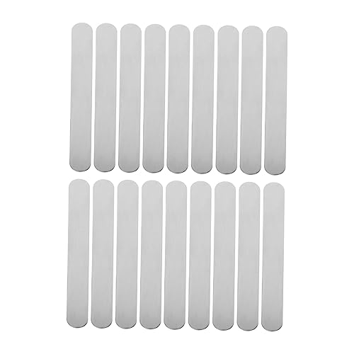 CLISPEED 18 Stück Edelstahlarmband Armband blanker Stahl Herstellung für bracelet set armband zubehör Edelstahl -Lünette Armband Blanko-Armband mit Wärmeübertragung Rostfreier Stahl Silver von CLISPEED