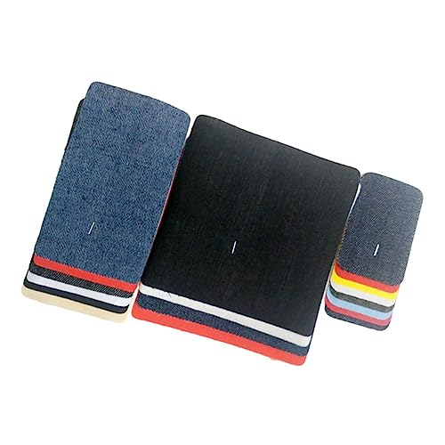 CLISPEED 18 Stück Teiliges Denim Aufbügelflicken Robuste Jeans und Kleidungsflicken Modische Applikationen in Verschiedenen Farben und Formen Einfache DIY Anwendung zum Reparieren und CLISPEED 18 Stück Teiliges Denim Aufbügelflicken Robuste Jeans und Kleidungsflicken Modische Applikationen in Verschiedenen Farben und Formen Einfache DIY Anwendung zum Reparieren und von CLISPEED