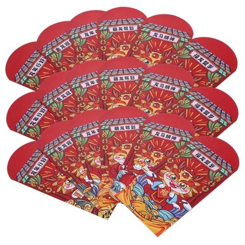 CLISPEED 18 Stück Teiliges Traditionelle Chinesische Rote Umschläge für Neujahr Große Geldgeschenktaschen für Frühlingsfest Dekorative Glückwunschumschläge mit Drachenmotiv Geeignet für CLISPEED 18 Stück Teiliges Traditionelle Chinesische Rote Umschläge für Neujahr Große Geldgeschenktaschen für Frühlingsfest Dekorative Glückwunschumschläge mit Drachenmotiv Geeignet für von CLISPEED