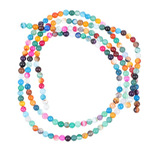 CLISPEED 180 Stück Bunte Agate Perlen Runde Naturstein Beads für DIY Armbänder Schmuckherstellung Bastelbedarf Dekorative Perlen für Kreative Projekte CLISPEED 180 Stück Bunte Agate Perlen Runde Naturstein Beads für DIY Armbänder Schmuckherstellung Bastelbedarf Dekorative Perlen für Kreative Projekte von CLISPEED