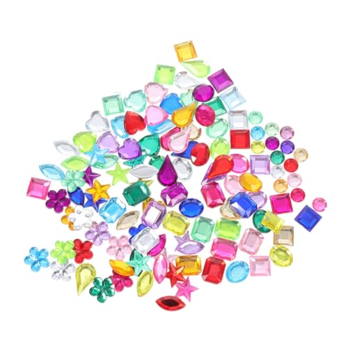 CLISPEED 1800 Stück Acryl Strasssteine Einzigartige Form Nicht Klebend für DIY Projekte Basteln Scrapbooking und Kunstdekorationen Bunte Langlebige und Anpassbare Dekorationssteine von CLISPEED