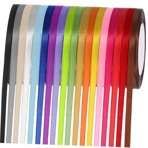 CLISPEED 18Rollen Geschenkband Verschiedenen Farben Lang Band Für Bastelarbeiten Und Dekorationen Vielseitig Einsetzbar Für Blumensträuße CLISPEED 18Rollen Geschenkband Verschiedenen Farben Lang Band Für Bastelarbeiten Und Dekorationen Vielseitig Einsetzbar Für Blumensträuße von CLISPEED