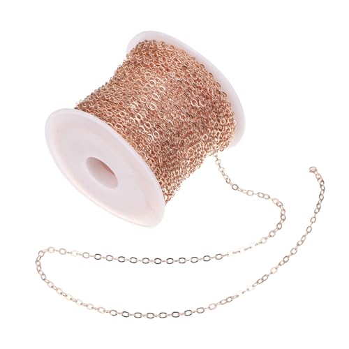 CLISPEED 1Rolle DIY Kupferkette Halbfertige Schmuckkette für Schmuckherstellung Verarbeitung Einfach zu Verwenden Glatt und Handschonend CLISPEED 1Rolle DIY Kupferkette Halbfertige Schmuckkette für Schmuckherstellung Verarbeitung Einfach zu Verwenden Glatt und Handschonend von CLISPEED