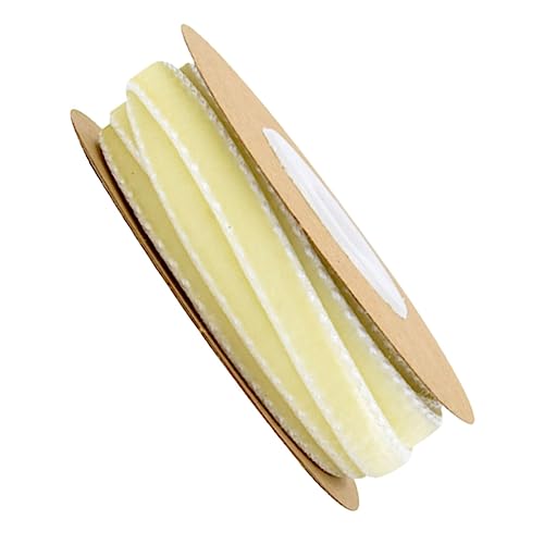 CLISPEED 1Rolle Hochwertiges Flockband für DIY Dekoration Geschenkverpackung und Accessoires Elegantes Satinband für Hochzeiten und Partys Langlebig und von CLISPEED