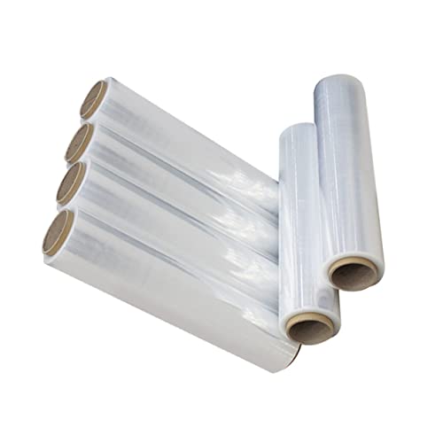 CLISPEED 1Rolle Transparent Stretchfolie Selbstklebende Verpackungsfolie für Möbel Lagerung Schichten Reißfest für Unregelmäßig Geformte Gegenstände von CLISPEED