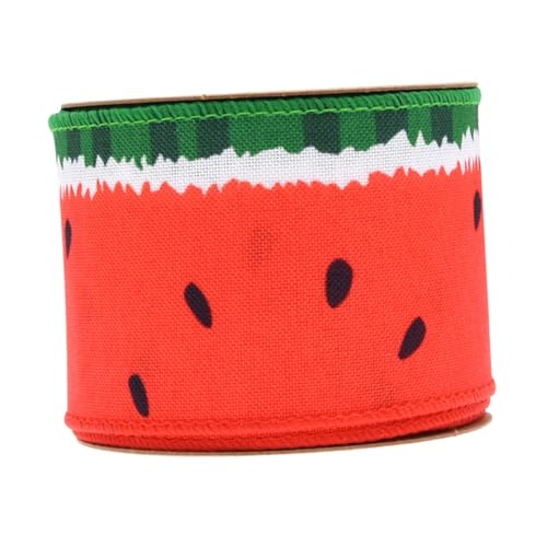 CLISPEED 1Rolle Wassermelonenmuster Geschenkband für DIY Projekte Geschenkverpackungen Dekoration von Kleidung und Home Decor Hochwertiges Flexibles Material CLISPEED 1Rolle Wassermelonenmuster Geschenkband für DIY Projekte Geschenkverpackungen Dekoration von Kleidung und Home Decor Hochwertiges Flexibles Material von CLISPEED