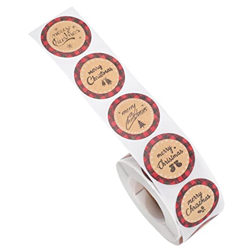 CLISPEED 1Rolle Weihnachtsgeschenk Verpackungstaschen Siegel Aufkleber Kraftpapier Umschlagetiketten Hochwertige Selbstklebende Etiketten für Festliche CLISPEED 1Rolle Weihnachtsgeschenk Verpackungstaschen Siegel Aufkleber Kraftpapier Umschlagetiketten Hochwertige Selbstklebende Etiketten für Festliche von CLISPEED
