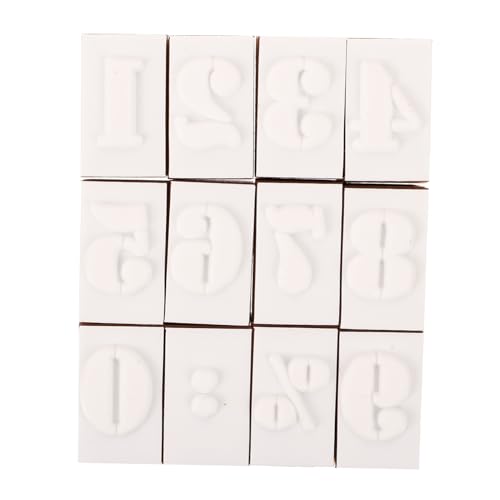 CLISPEED 1Satz Holzstempel für DIY mit Nummern und Alphabet für Scrapbooking Karten und Tagebuchgestaltung Präzise Designs und Langlebige von CLISPEED