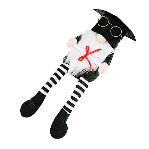 CLISPEED 1stück Rudolph GNOME Puppe Mit Abschlussmütze Und Brille Lustige Dekoration Für Abschlussfeiern Schlafzimmer Oder Sofas Niedliche Figur Für Und Feiern von CLISPEED