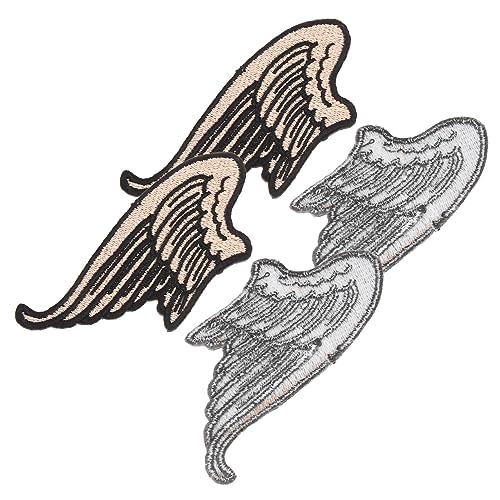 CLISPEED 2 Paare Flügel Patches für Kleidung Gestickte Aufnäher für Jacken Rucksäcke und Hüte Niedliche Cartoon Flügel PU Leder für DIY Modegestaltung CLISPEED 2 Paare Flügel Patches für Kleidung Gestickte Aufnäher für Jacken Rucksäcke und Hüte Niedliche Cartoon Flügel PU Leder für DIY Modegestaltung von CLISPEED