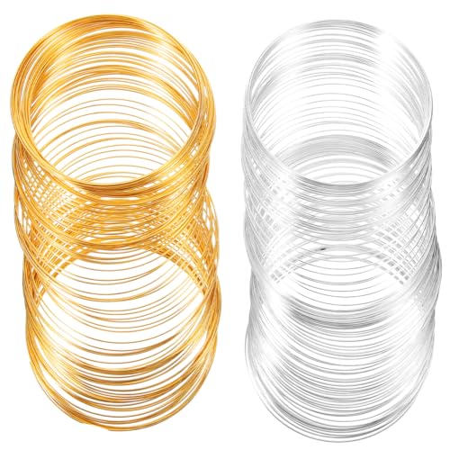 CLISPEED 2 Rollen Edelstahl Schmuckdraht Professioneller Basteldraht Verschleißfest für DIY Schmuckherstellung Armbänder Halsketten Ohrringe Gold und Silber CLISPEED 2 Rollen Edelstahl Schmuckdraht Professioneller Basteldraht Verschleißfest für DIY Schmuckherstellung Armbänder Halsketten Ohrringe Gold und Silber von CLISPEED