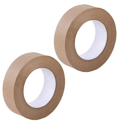 CLISPEED 2 Rollen Kraftpapier Klebeband Wasseraktiviert und Beschreibbar Umweltfreundliches Verpackungsband für DIY Paket für Haushalts und Bastelbedarf CLISPEED 2 Rollen Kraftpapier Klebeband Wasseraktiviert und Beschreibbar Umweltfreundliches Verpackungsband für DIY Paket für Haushalts und Bastelbedarf von CLISPEED