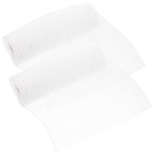 CLISPEED 2 Rollen Metallic Mesh Ribbon Dekoband für Geschenkverpackung Basteln Floristik Leichtes Vielseitiges Deko Netzband für Weihnachten Kränze Partys und Festliche Anlässe CLISPEED 2 Rollen Metallic Mesh Ribbon Dekoband für Geschenkverpackung Basteln Floristik Leichtes Vielseitiges Deko Netzband für Weihnachten Kränze Partys und Festliche Anlässe von CLISPEED