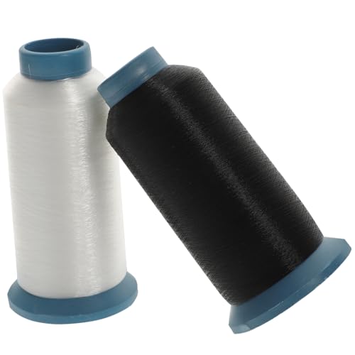 CLISPEED 2 Rollen Nähfaden Set Transparenter Nylonfaden für Nähmaschine und Handnähen Hohe Reißfestigkeit für Anfänger und Profis Geeignet für DIY Reparaturen und Stoffkantenversäuberung von CLISPEED
