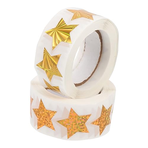 CLISPEED 2 Rollen Selbstklebende Kleine Stern Aufkleber Belohnungssticker Kindergarten Sterne Sticker für Scrapbooking Geschenkdekoration Sicher und Praktisch CLISPEED 2 Rollen Selbstklebende Kleine Stern Aufkleber Belohnungssticker Kindergarten Sterne Sticker für Scrapbooking Geschenkdekoration Sicher und Praktisch von CLISPEED