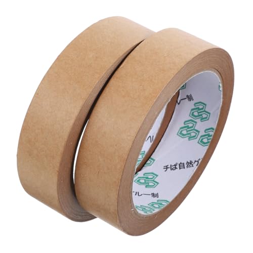CLISPEED 2 Rollen Selbstklebendes Kraftpapier packband Beschreibbar Starkes Vielseitiges Verpackungsklebeband für Umzugskartons Pakete Versiegeln und Organisieren Umweltfreundlich CLISPEED 2 Rollen Selbstklebendes Kraftpapier packband Beschreibbar Starkes Vielseitiges Verpackungsklebeband für Umzugskartons Pakete Versiegeln und Organisieren Umweltfreundlich von CLISPEED