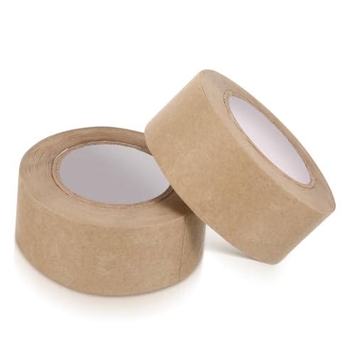 CLISPEED 2 Rollen Wasserband Wasseraktiviertes Dichtungsband Plakatband Farbiges Band Unterstützung Bildrahmenband Abdichtband Gummiert Wasseraktiviertes Klebeband Klebstoff Auf Wasserbasis von CLISPEED