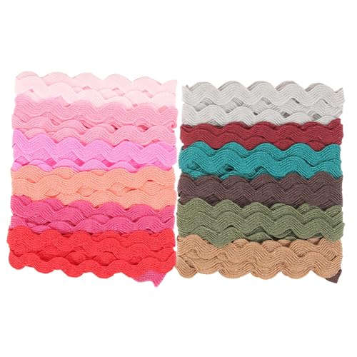 CLISPEED 2 Rollen Wellenband Farbiges DIY Fransen und Zickzackband Strapazierfähig Faltenresistent Atmungsaktiv für Geschenkverpackung Bekleidungs und Hochzeitsdekoration CLISPEED 2 Rollen Wellenband Farbiges DIY Fransen und Zickzackband Strapazierfähig Faltenresistent Atmungsaktiv für Geschenkverpackung Bekleidungs und Hochzeitsdekoration von CLISPEED