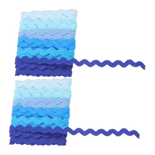 CLISPEED 2 STÜCK Wellenbesatz Bänder Farbig Wavy Trim Ribbon für DIY Bekleidung Verzierung Party Dekoration Basteln CLISPEED 2 STÜCK Wellenbesatz Bänder Farbig Wavy Trim Ribbon für DIY Bekleidung Verzierung Party Dekoration Basteln von CLISPEED