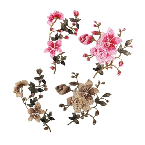 CLISPEED 2 Sätze Blumen Stickerei Applikationen zum Aufnähen Polyester Garment Patches für DIY Kleidung Reparatur und Dekoration Braun und Rosa für Nähzubehör und Bastelarbeiten CLISPEED 2 Sätze Blumen Stickerei Applikationen zum Aufnähen Polyester Garment Patches für DIY Kleidung Reparatur und Dekoration Braun und Rosa für Nähzubehör und Bastelarbeiten von CLISPEED