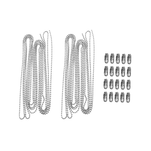 CLISPEED 2 Sätze Edelstahl Kugelkette Rostfrei DIY Schmuckkette Schlüsselanhänger Armband Zubehör für Kreative Bastelprojekte CLISPEED 2 Sätze Edelstahl Kugelkette Rostfrei DIY Schmuckkette Schlüsselanhänger Armband Zubehör für Kreative Bastelprojekte von CLISPEED
