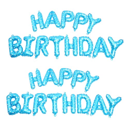 CLISPEED 2 Sätze Happy Birthday Aluminium Folienballons Geburtstagsdeko Blau Party Luftballons für Jungen Wiederverwendbar für Innen und Außenbereich Festliche Geburtstagsfeier Dekoration CLISPEED 2 Sätze Happy Birthday Aluminium Folienballons Geburtstagsdeko Blau Party Luftballons für Jungen Wiederverwendbar für Innen und Außenbereich Festliche Geburtstagsfeier Dekoration von CLISPEED