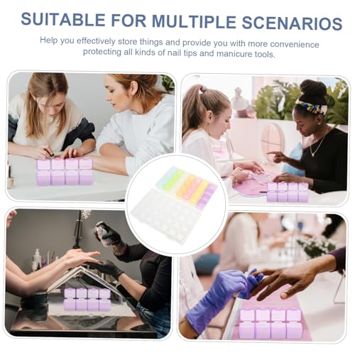 CLISPEED 2 Sätze Manicure Aufbewahrungsbox Fächer Nageldesign Organizer Halbtransparente Mini box für Nagel dekorationen und Schmuck Leichter Stabiler für Profi und Zuhause Farbig und CLISPEED 2 Sätze Manicure Aufbewahrungsbox Fächer Nageldesign Organizer Halbtransparente Mini box für Nagel dekorationen und Schmuck Leichter Stabiler für Profi und Zuhause Farbig und von CLISPEED