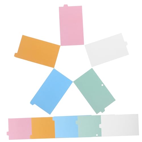 CLISPEED 2 Sätze Papier Trennblätter für Ordner mit Praktischen Tabs Farbige Loose leaf Page Markers für Notizbücher Schnellhefter und Bürobedarf Kreative Indexierung und Schnelle CLISPEED 2 Sätze Papier Trennblätter für Ordner mit Praktischen Tabs Farbige Loose leaf Page Markers für Notizbücher Schnellhefter und Bürobedarf Kreative Indexierung und Schnelle von CLISPEED