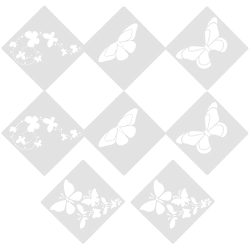 CLISPEED 2 Sätze Teiliges Diy Schmetterlings Malvorlagen Schablonen Für Bastelarbeiten Wiederverwendbare Und Flexible Pet Stencil Für Scrapbooking Und Wanddekoration 8 Stück * 2 CLISPEED 2 Sätze Teiliges Diy Schmetterlings Malvorlagen Schablonen Für Bastelarbeiten Wiederverwendbare Und Flexible Pet Stencil Für Scrapbooking Und Wanddekoration 8 Stück * 2 von CLISPEED