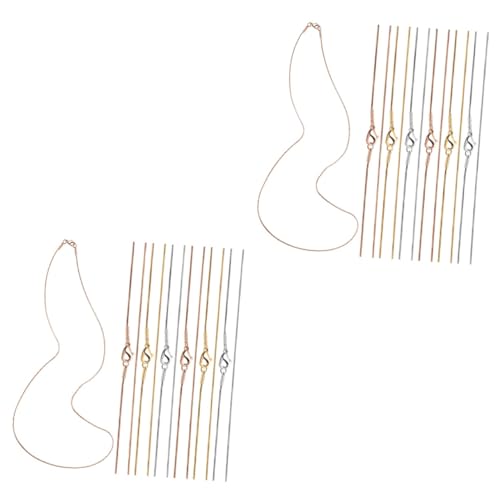 CLISPEED 2 Sätze Teiliges Mit Karabinerhaken Snake Chains Für Diy Schmuckherstellung Geeignet Für Jede Gelegenheit 12 Stücke * 2 von CLISPEED