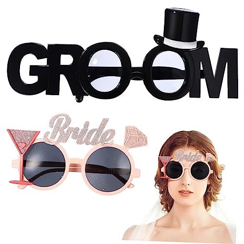 CLISPEED 2 Stück Braut Bräutigam Brille Verrückt Gläser Muss Hochzeitssonnenbrille Für Gäste Übergröße Erwachsene Sagen Übernachtung Funky Lustig Braut Brille Beschäftigt Neu Plastik CLISPEED 2 Stück Braut Bräutigam Brille Verrückt Gläser Muss Hochzeitssonnenbrille Für Gäste Übergröße Erwachsene Sagen Übernachtung Funky Lustig Braut Brille Beschäftigt Neu Plastik von CLISPEED